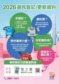 Infographics on voter registration and update of particulars (Chinese version only)